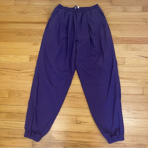 Vintage Nike Track Pants Joggers 90’s Purple Sweatpants With Drawstring - Picture 1 of 10